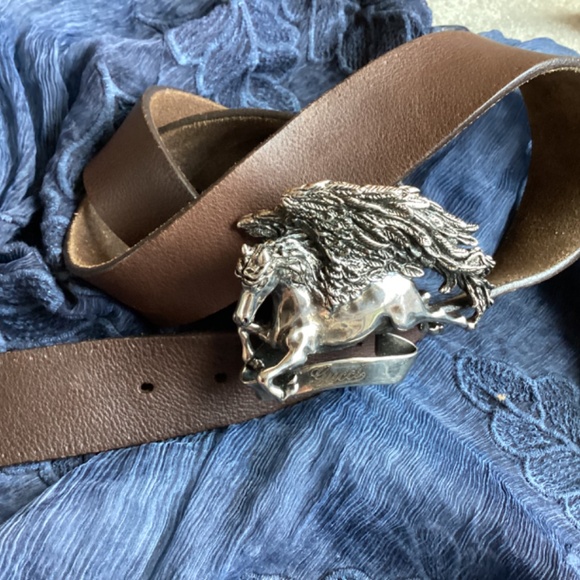 Gucci Pegasus Leather Belt main image 10